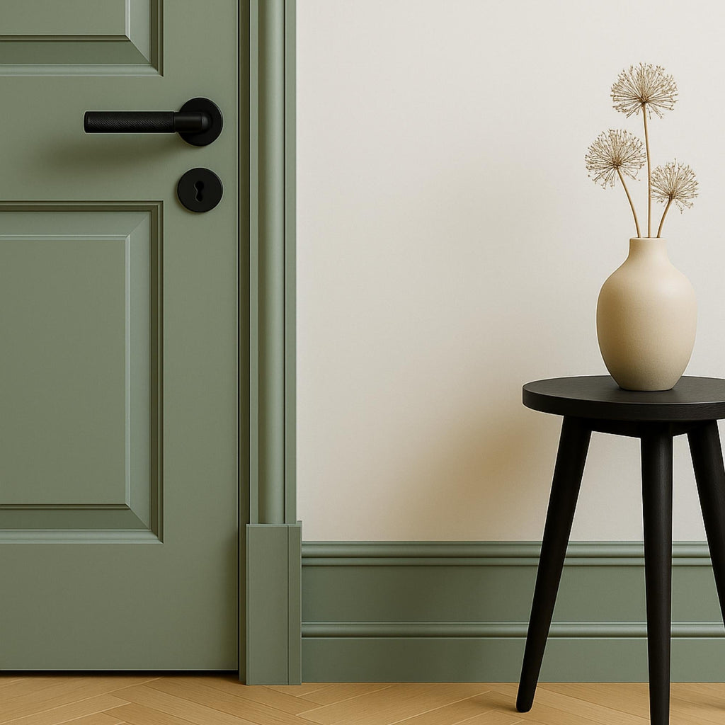 Maniglia per Porta 308A-233 | Zigrinata | Nero
