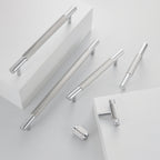 Bouton 3146 | Cannelé | Chrome