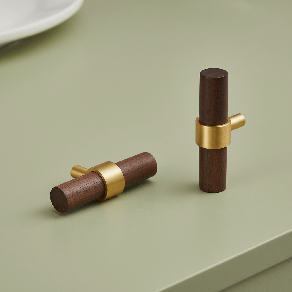 T-bar CH025W | Valnøtt + Messing