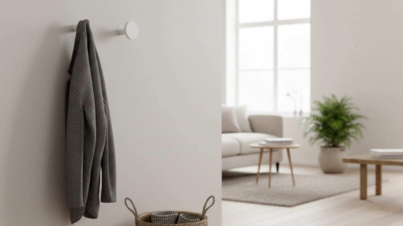 Crochet mural HK058 | Blanc