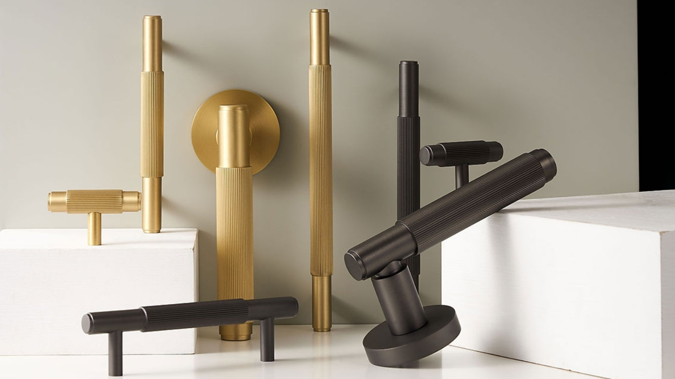 Türgriff 308A-233 | Gerillt | Schwarz