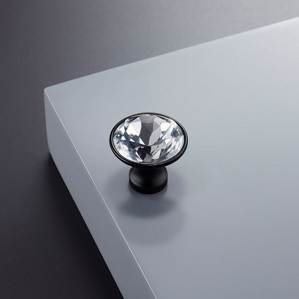Knopf 1044 | Kristall | Schwarz