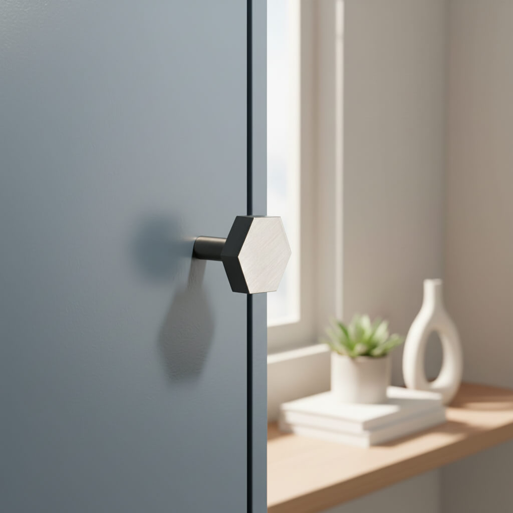 Bouton 1055 | Hexagone | Nickel
