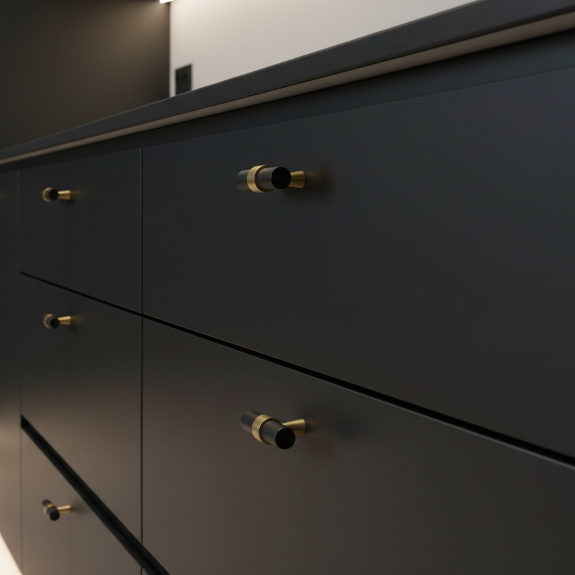 T-Bar CH016A | Schwarz + Messing