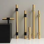 Handle 3104 | Knurled | Brass + Black