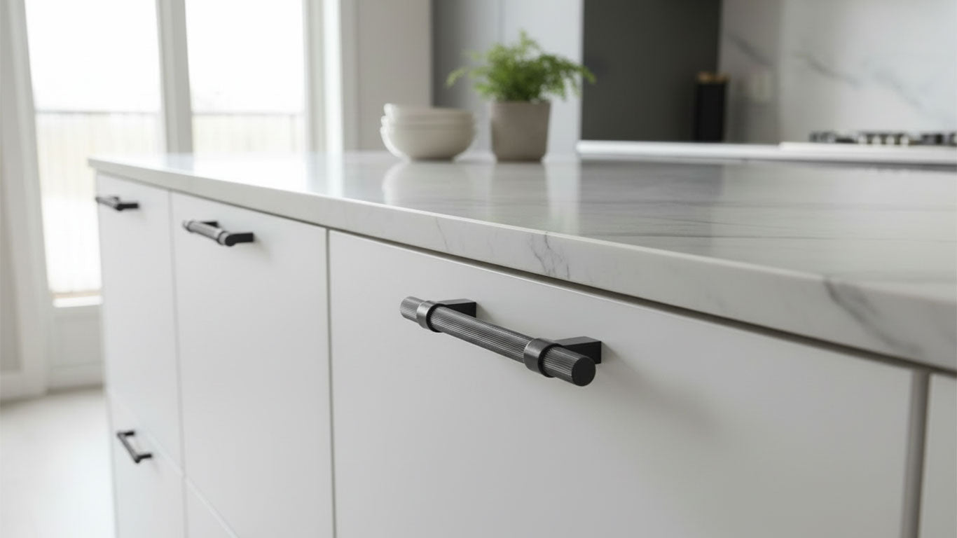 Håndtak 3138 | Riflet | Sort