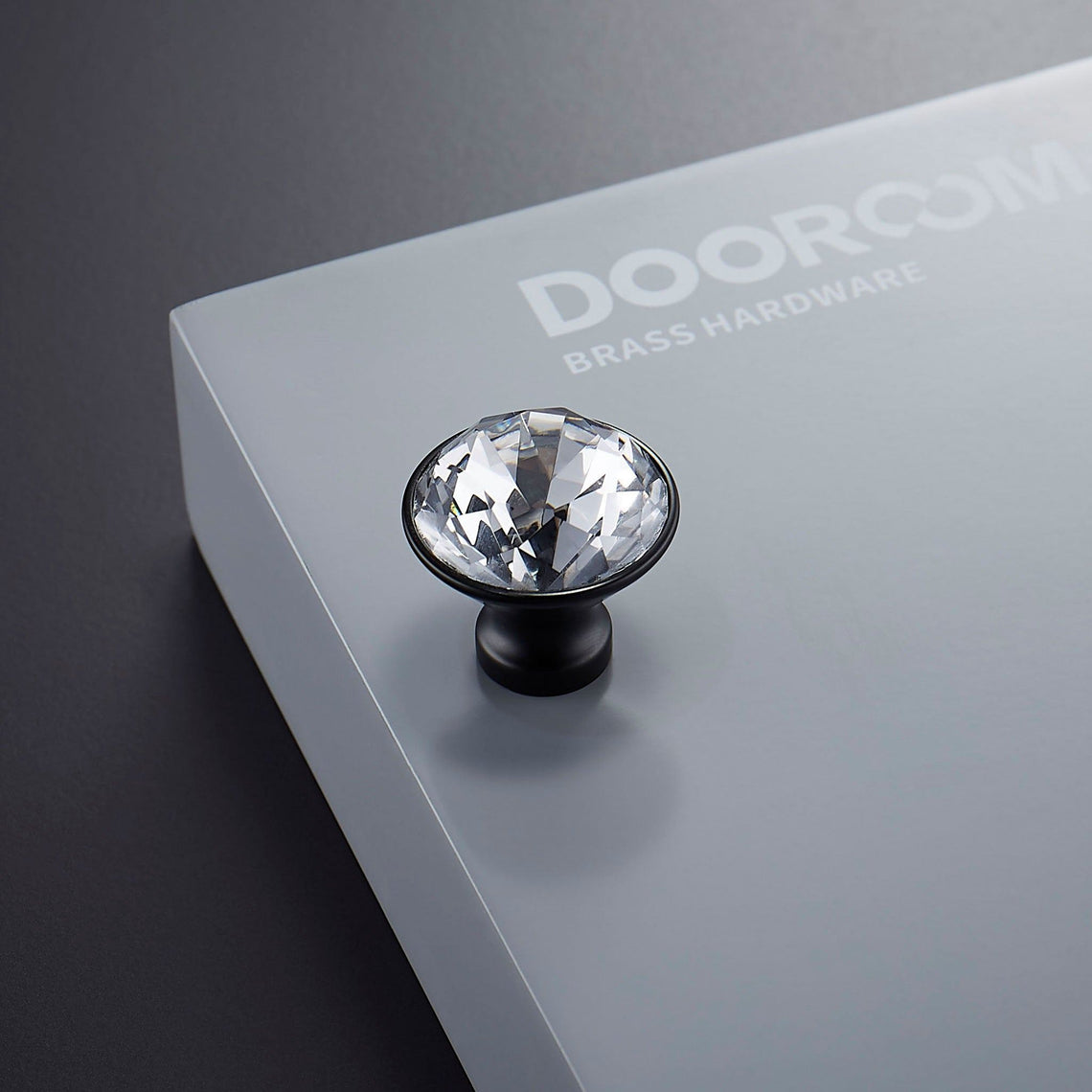 Knopp 1044 | Kristall | Svart - Dooroom