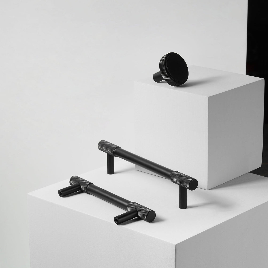 Handtag 3018 | Lättrat | Svart - Dooroom